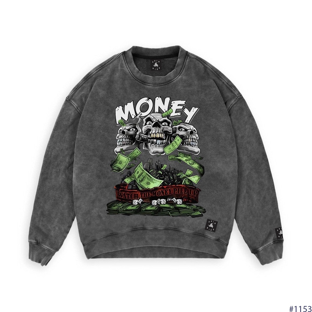 Áo Sweater OD Oversize 3Money, áo nỉ dài tay Unisex ODIN CLOTHING