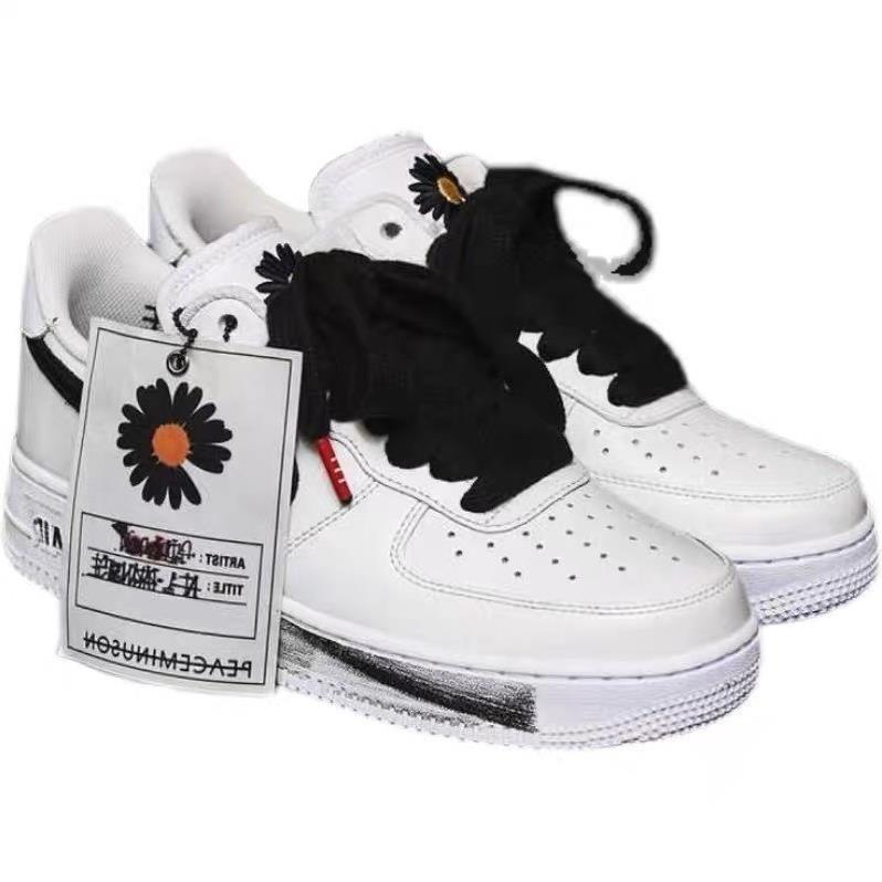 (sale sốc)Giày Sneakers Air Force 1 Hoa Cúc Sơn Đế Cao Cấp Full Size Nam Nữ Hottrend