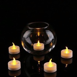 Nến điện tử| Nến pin tealight trắng vàng-NEN