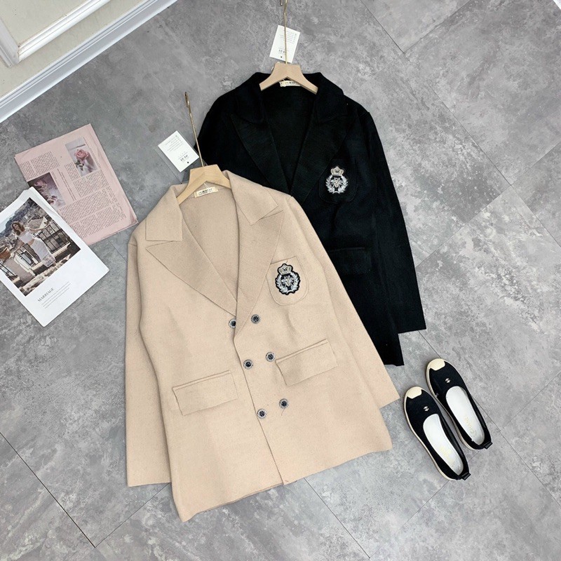 Áo dạ Vest Logo Đen hàng sẵn | BigBuy360 - bigbuy360.vn