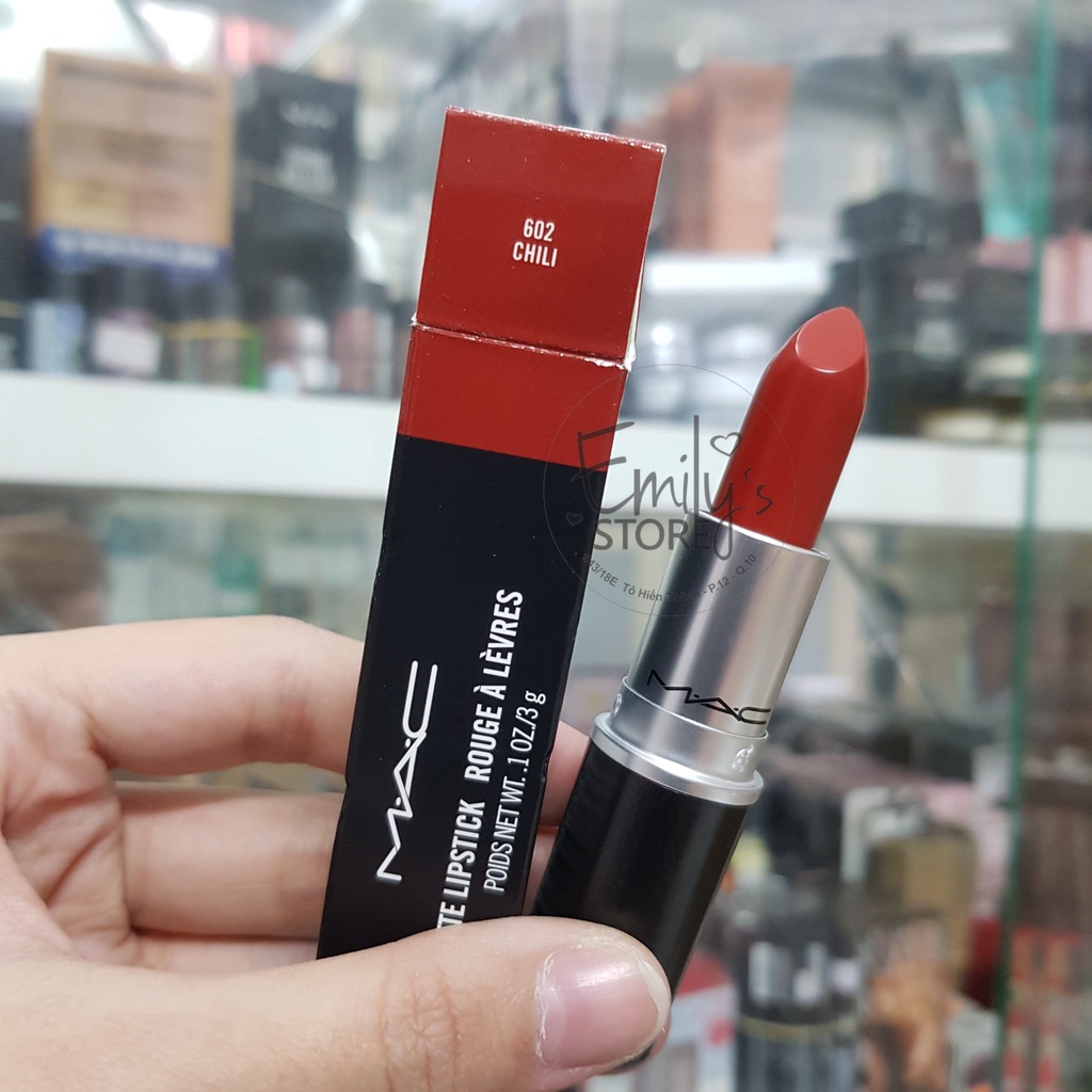 Son thỏi MAC các màu đỏ đất, cam đất, đỏ tươi siêu xịn