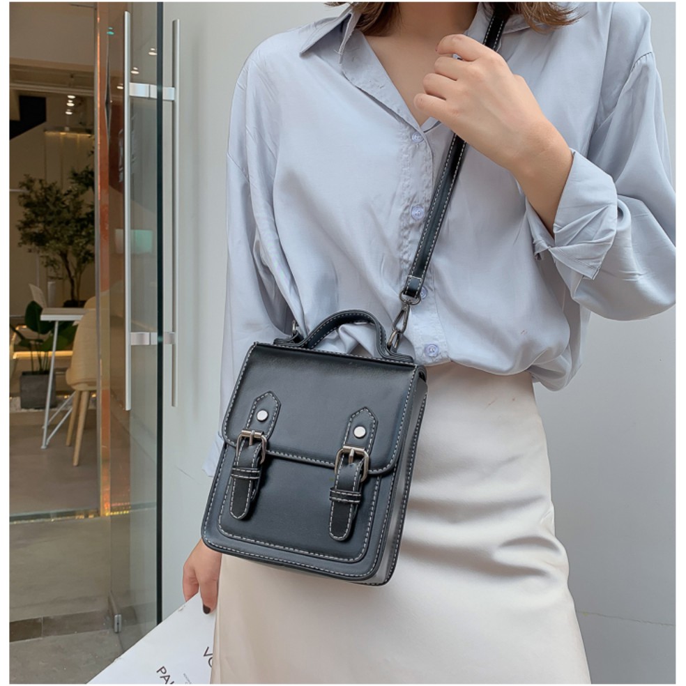 Balo kiêm túi xách, chất liệu da pu cao cấp, thiết kế độc đáo, mới lạ, và rất phong cách _ TU210