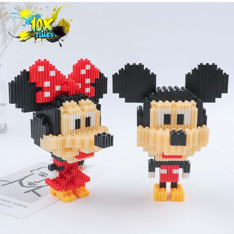 đồ chơi 3d chuột mickey, chuột minie siêu nhân disne mô hình lắp ghép quà tặng bé đồ chơi xếp hình