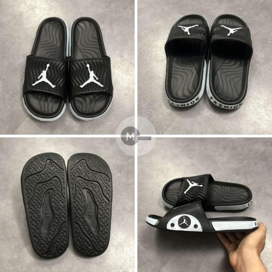 [Size 38 - 44] [𝑮𝒊𝒂́ 𝒓𝒆̉ 𝒏𝒉𝒂̂́𝒕] - Dép Nam Cao Su Quai Ngang Hình Thể Thao Bóng Rổ - 2 Màu - Phù hợp đi mưa