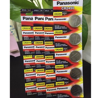 Vỉ 5 viên CR2450 - CR2032 - CR2025 - CR2016 - CR1632 - CR1620 - CR1616 - CR1220 chính hãng Panasonic - Pin lithium 3V