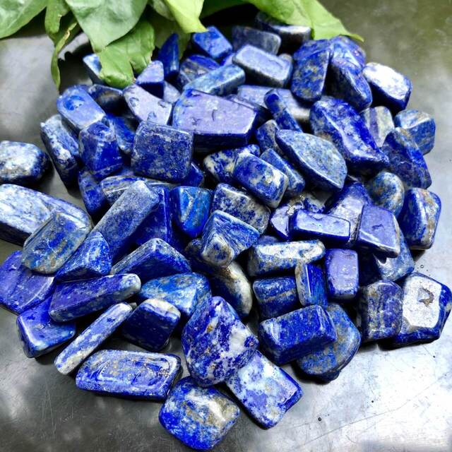 100gr Đá xanh lapis lazuli vụn không lỗ thanh tẩy