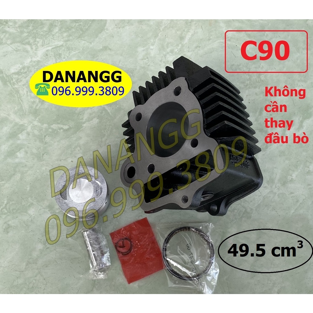 Bộ nòng hơi độ 50cc loại C90 lắp xe học xinh