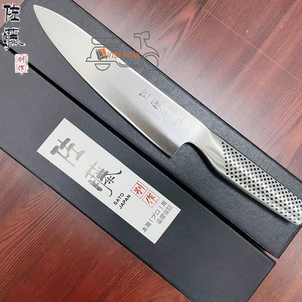 DAO SATO ĐẲNG CẤP SIÊU BÉN [Mũi NHỌN] Mẫu Mới. Công Nghệ ĐÚC NGUYÊN KHỐI NHẬT BẢN. Dao thái Sashimi,