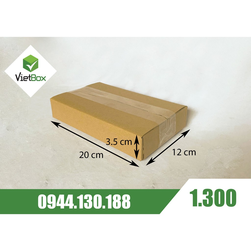 Combo 40 hộp carton 20x12x3,5