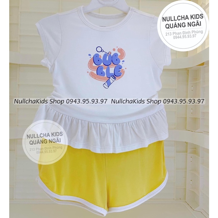 Bộ cộc tay, hai dây Chaang bé gái xinh xắn