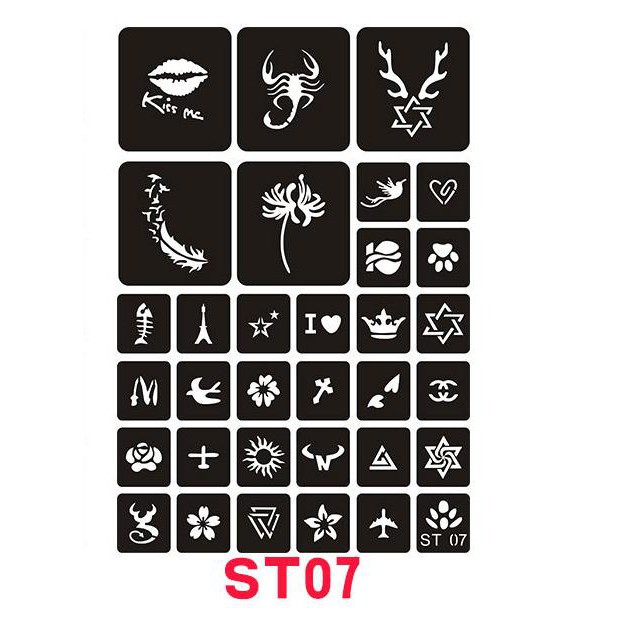 Khuon Váº½ Hinh XÄƒm Set NhÆ° Hinh St07 XÆ°á»Ÿng Sá»‰ Shopee Viá»‡t Nam