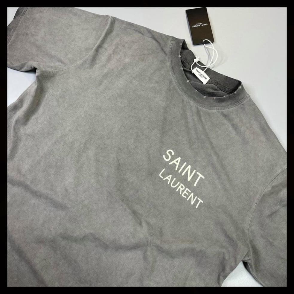 Áo phông nam nữ 🔱FULL SIZE ĐỦ MÀU🔱 Áo T SHIRT Saint Laurent basic logo ngực P87