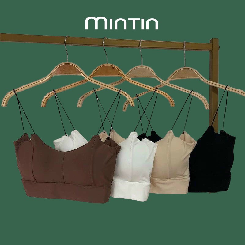 Áo Bra Dây Nhiễn Khoét Lưng Siêu Hot - Áo Bra Chữ U Dây Mảnh [MinTin]