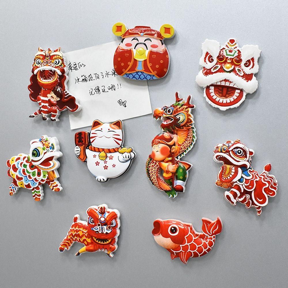 1 Chú Hổ Bằng Nhựa Resin Sáng Tạo Trang Trí Tủ Lạnh