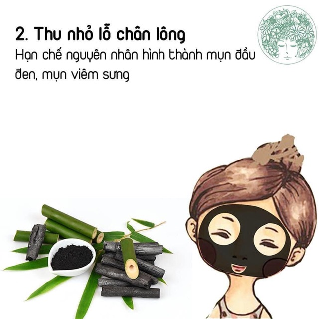 Bột than tre hoạt tính 100% Organic - trắng răng, thải độc tố cho da , Bột thiên nhiên handmade