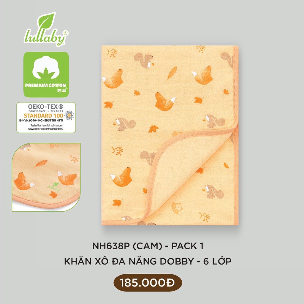 Khăn Xô Đa Năng Dobby - 6 Lớp Lullaby