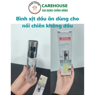 Bình xịt dầu ăn phun sương cho nồi chiên không dầu, chai xịt dầu ăn thủy tinh cao cấp 100ml