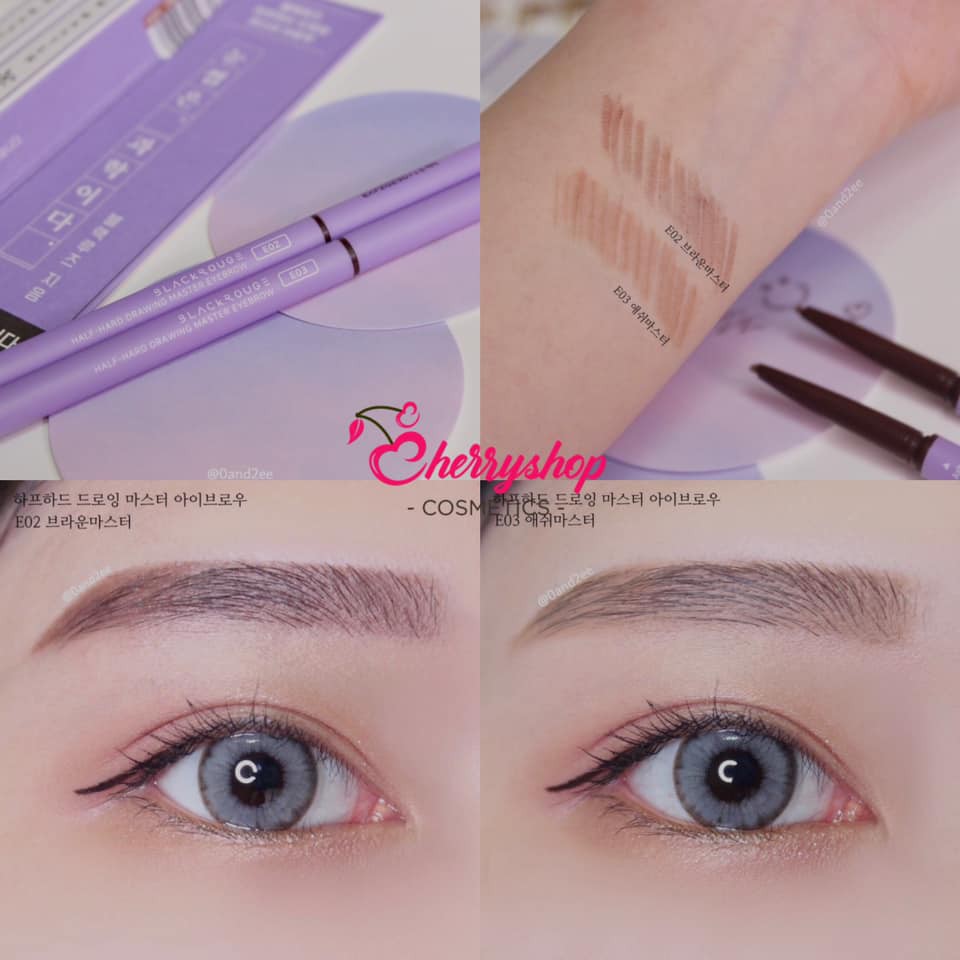Chì kẻ mày Black Rouge Half-Hard Drawing Master Eyebrow | BigBuy360 - bigbuy360.vn