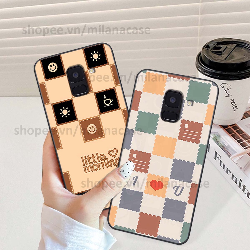 Ốp Samsung A8 2018 / A8 Plus / A8+ caro họa tiết nhiều màu sắc siêu đẹp thời trang cá tính