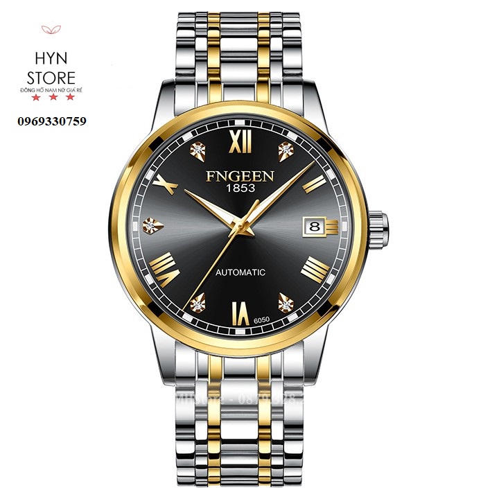 Đồng hồ cơ automatic nam Fngeen 6050 cao cấp chính hãng, dây thép không gỉ, sang trọng đẹp giá rẻ