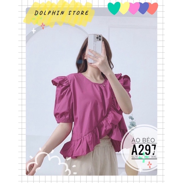 BIGSIZE Áo babydoll tay ngắn bigsize