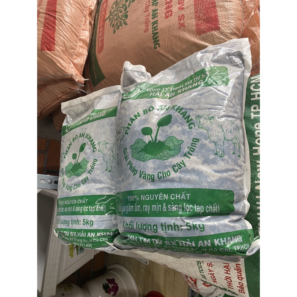 Phân bò An Khang đã qua xử lý sạch mầm bệnh - 5kg