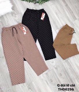Quần baggy đũi lỡ chấm bi - TH