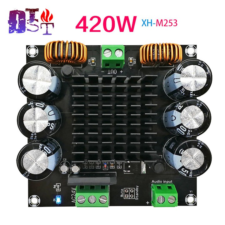 Mạch tăng âm Mono Class-D XH-M253 TDA8954 BLT Công suất 420W