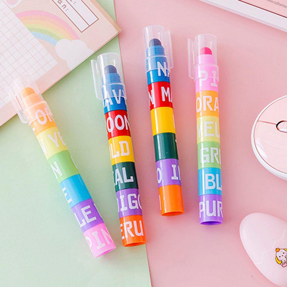 AUGUSTINA Bút Đánh Dấu Màu Thạch Graffiti Sáng Tạo Cho Học Sinh