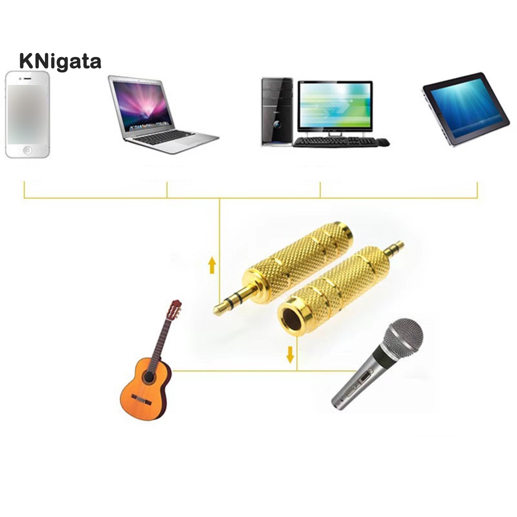 Đầu Nối Chuyển Đổi Giắc Cắm 3.5mm Sang 6.5mm / 6.5mm Sang 3.5mm Chuyên Dụng Cho Đàn Guitar Điện