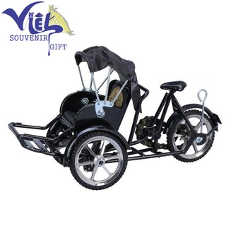 Mô hình trang trí xe xích lô bằng sắt - Size nhỏ 24 cm