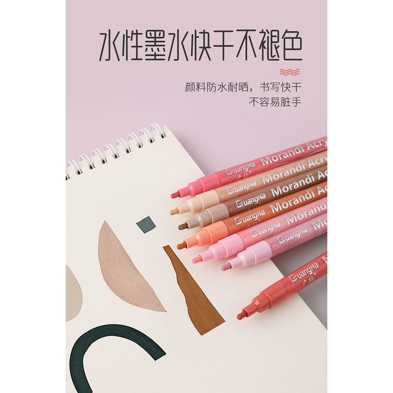 Peach Painting Markers Manga Sketching Markers Art School Supplies Permanent Marker 12/24/36/48 Colors
