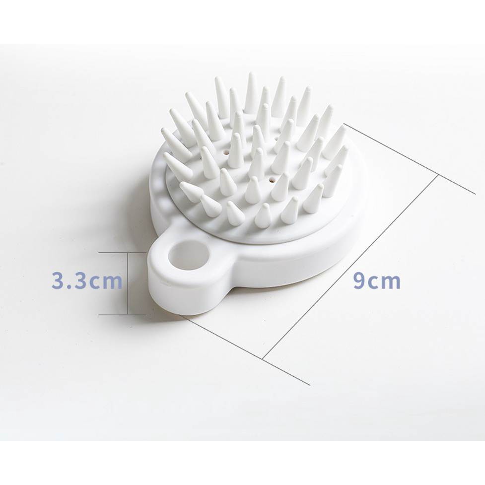 1PC Lược massage da đầu màu trắng làm sạch và chăm sóc chân tóc Lược massage da đầu