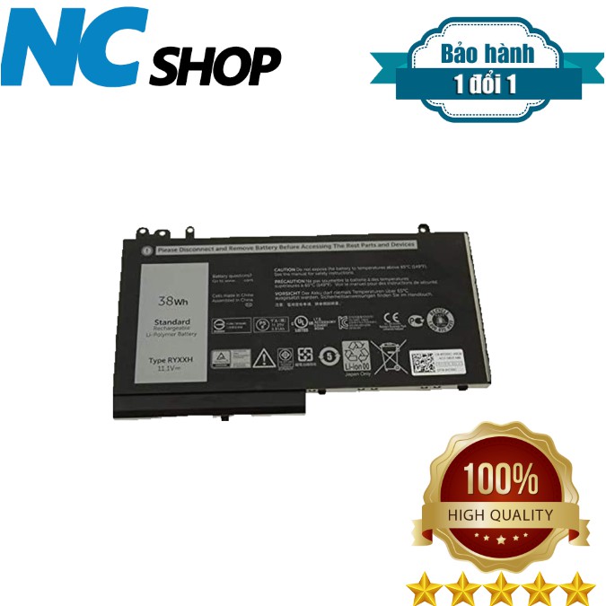 Pin laptop Dell Precision 15 3510, Latitude E5470 E5570 – E5470 NGẮN 38WH (ZIN) – 3 CELL