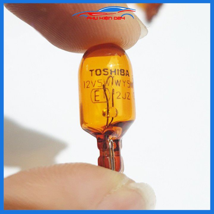 Bóng đèn Halogen T10 điện áp 12V công suất 5W 1 tóc chân cắm ánh sáng vàng