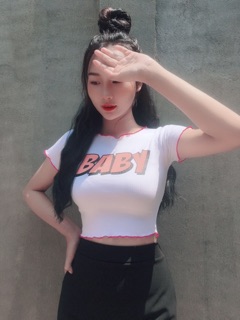 Áo viền croptop