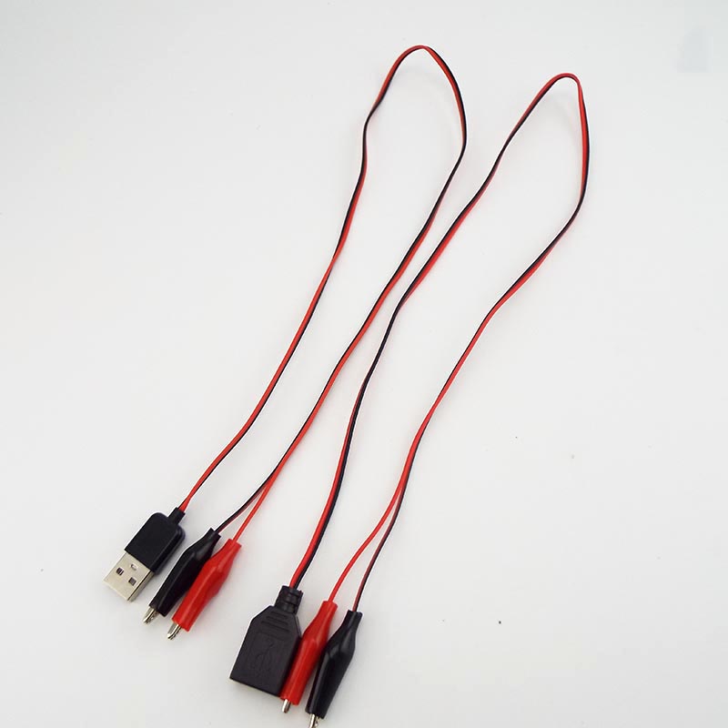 Dây Nối Dài Nguồn Điện Cá Sấu Kẹp Thử Điện Sang Cổng USB