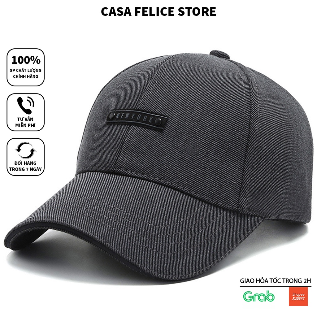 Mũ Lưỡi Trai - Nón Kết Logo NEW YORK Cao Cấp - MLT.12