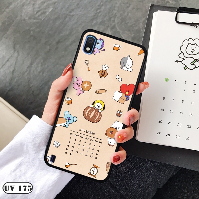 Ốp lưng  Samsung Galaxy A10 - Lưng nhám viền dẻo in 2D