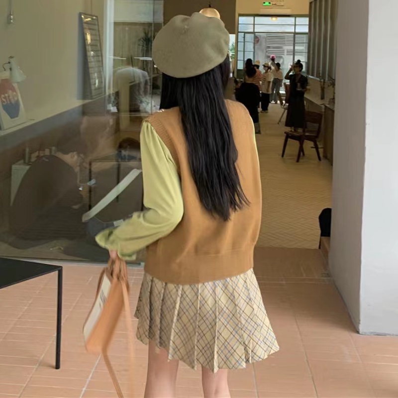 Áo cardigan không tay phong cách cổ điển thời trang Hàn Quốc cho nữ | BigBuy360 - bigbuy360.vn