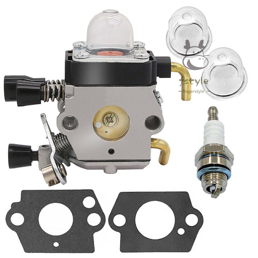 Carburetor with Air Filter Fuel Line Gasket Spark Plug Kit for STIHL FS38 FS45 FS46 FS55 KM55 FS85