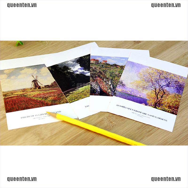 Set 30 Tấm Bưu Thiếp Hoạ Tiết Hoạt Hình Phong Cách vintage Thẻ