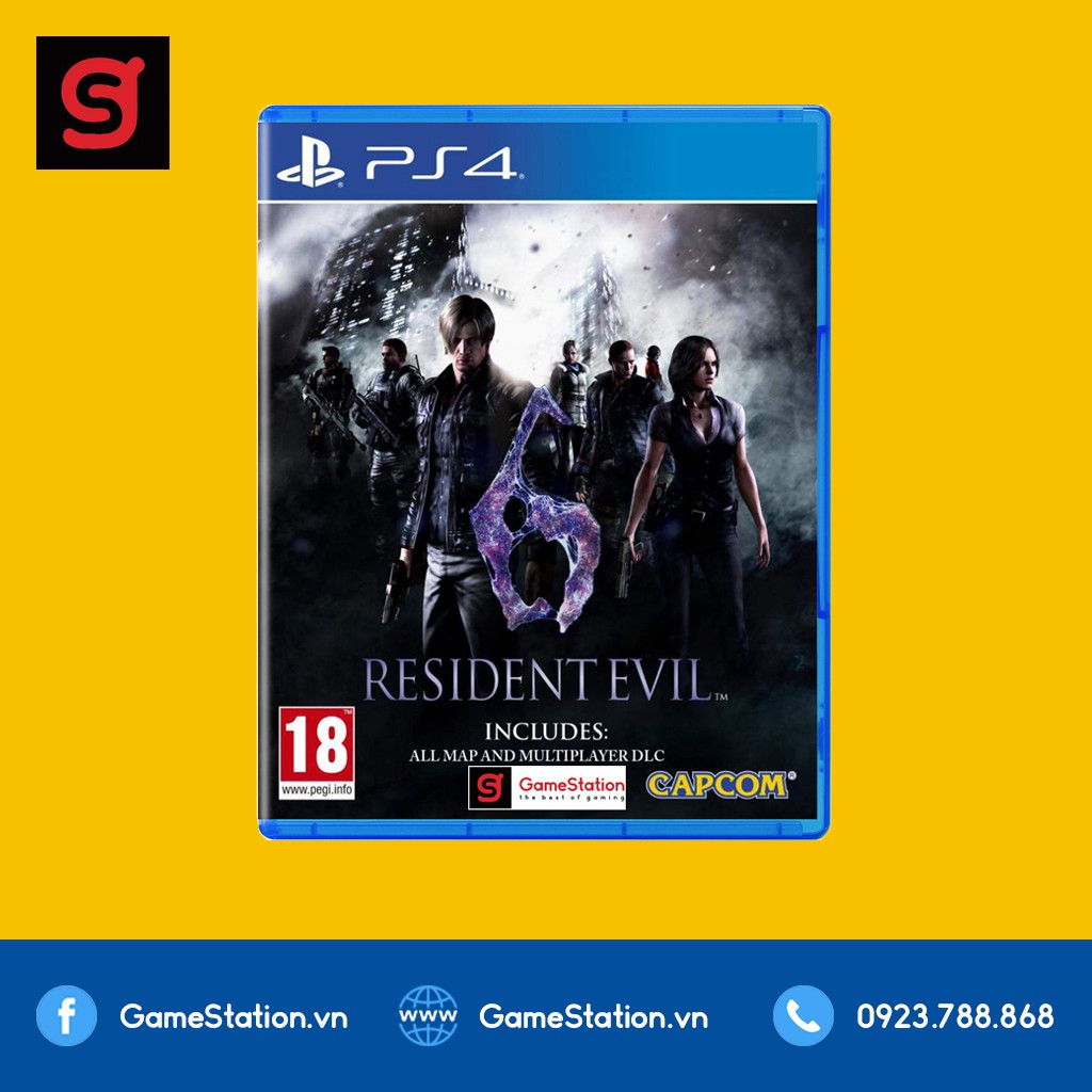 Đĩa Game PS4: Resident Evil 6 - hệ EU