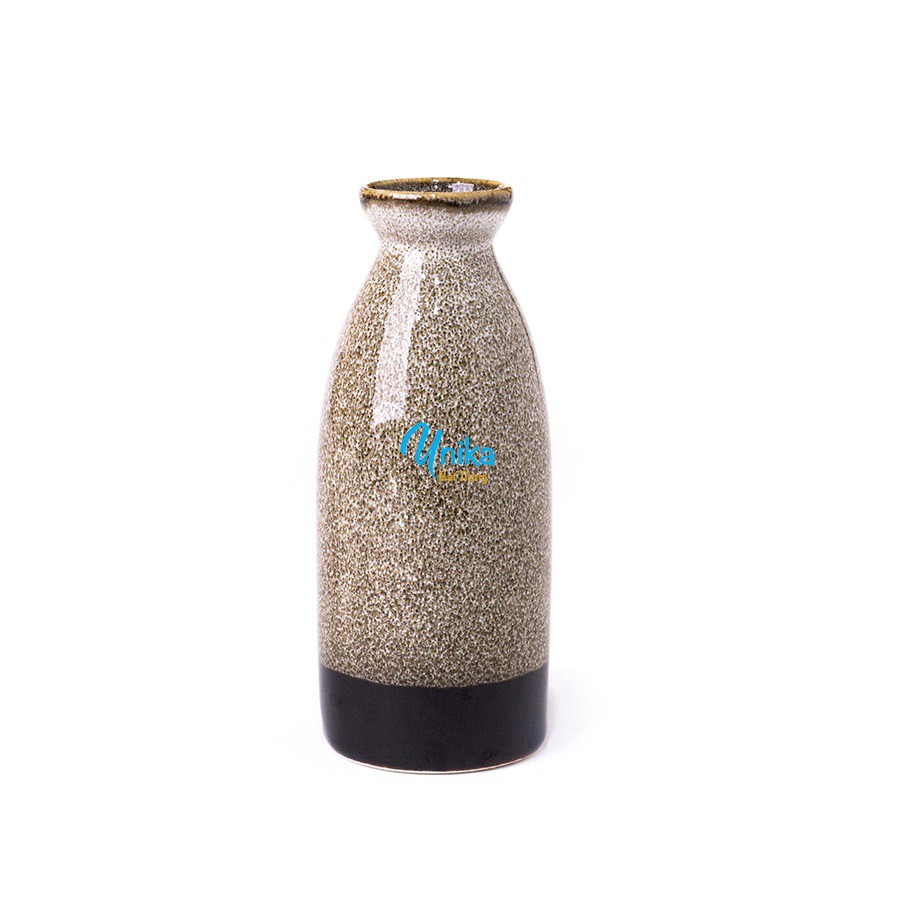 Bình Sake S3 Xanh gấm vàng - Bình đựng rượu sake - Gốm sứ cao cấp Bát Tràng
