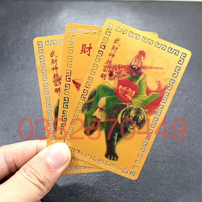 Kim Bài Võ Thần Tài - Thẻ Bài Triệu Công Minh - Sung Túc No Đủ