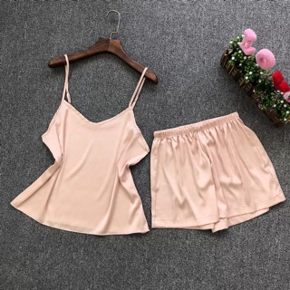 Bộ ngủ lụa hai dây) size M,L, XL, XXL