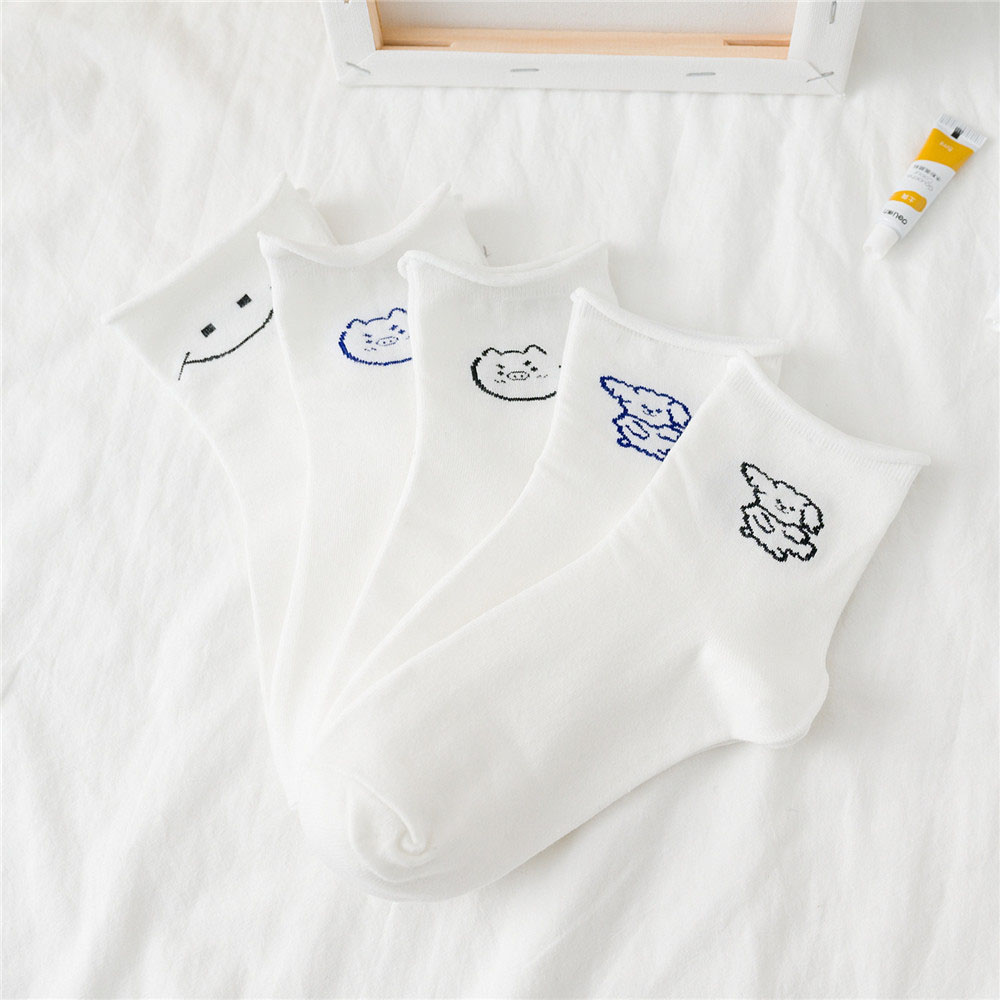 Vớ Cotton Dệt Kim Thời Trang Xuân Thu Cho Bé Gái