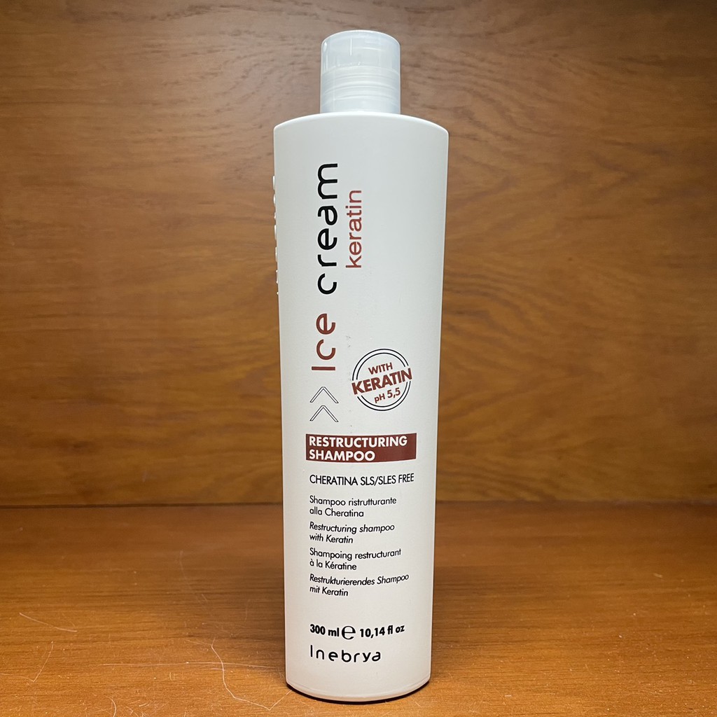 Dầu gội cho tóc yếu Keratin Inebrya Restructuring Shampoo 300ml