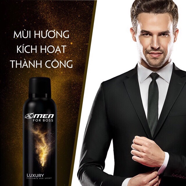 Xịt khử mùi Xmen For Boss Luxury 150ml