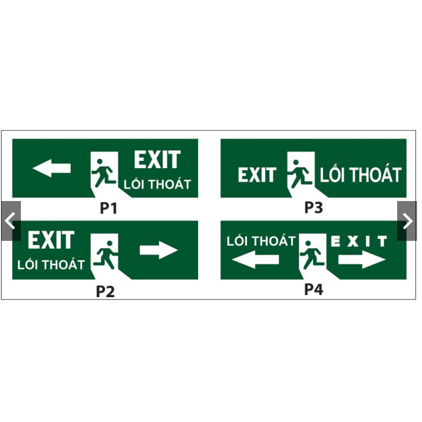 Đèn Exit Paragon 2 mặt PEXF 23SC